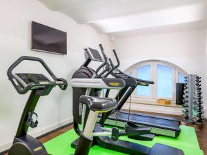 トリーアにあるIbis Styles Trierのトレッドミル2台とトレッドミル1台付きのジム +37枚の写真