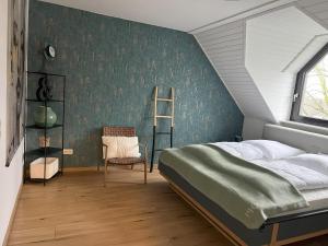 Krevet ili kreveti u jedinici u objektu Luxuswohnung in Niederkassel