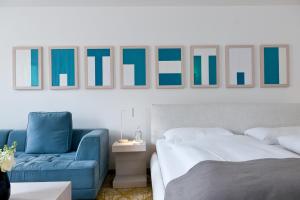 Postel nebo postele na pokoji v ubytování Hotel Forstinger - Boutique Hotel Schärding + 37 fotografií