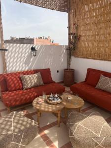 Posezení v ubytování Riad Jardin de Malia