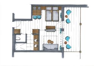 Půdorys ubytování Boutique Hotel LechZeit