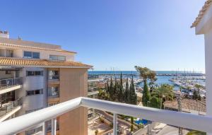 a view of the harbor from the balcony of a building at 1 Bedroom Amazing Apartment In Altea in Altea +17 photos