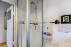 Phòng tắm tại Ferienwohnung Schwennautal