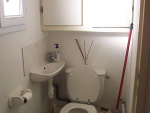 Kúpeľňa v ubytovaní T3 avec piscine, parking, animaux admis, Saint-Cyprien - FR-1-106-52