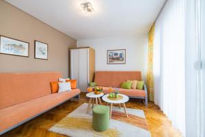 Posezení v ubytování Apartment Orange Oasis
