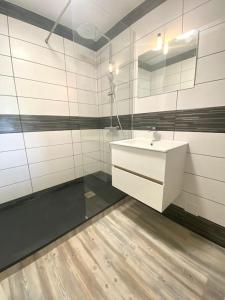Koupelna v ubytování apt cozy refait à neuf à 5min du centre ville
