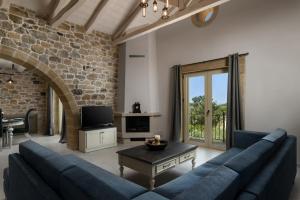 A seating area at Villa Antonousa - Private Pool Oasis