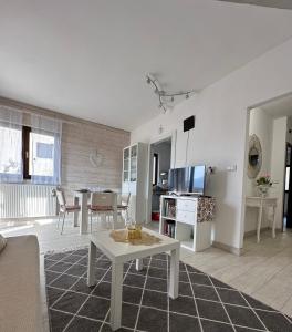 Μια τηλεόραση ή/και κέντρο ψυχαγωγίας στο Lake Apartment Ischia White