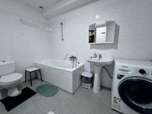 Kúpeľňa v ubytovaní Prášily 100 - apartmány