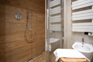 Koupelna v ubytování Chalet al Tabià