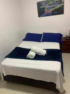 Postel nebo postele na pokoji v ubytování Apartamento confortable, cerca a la Basílica