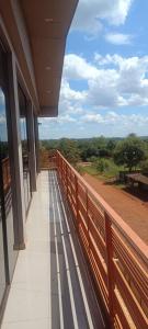En balkon eller terrasse på Ñande renda