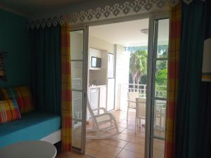 Кът за сядане в Appartements VUE MER et PARC