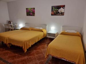 Postel nebo postele na pokoji v ubytování Casa de Huéspedes Cuenca