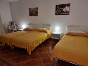 Postel nebo postele na pokoji v ubytování Casa de Huéspedes Cuenca