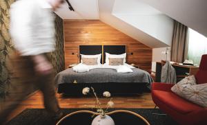 Voodi või voodid majutusasutuse Hotell Borgholm toas