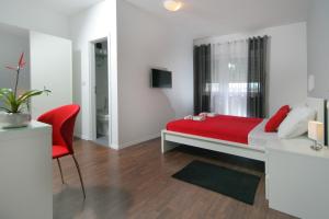 Postel nebo postele na pokoji v ubytování Charm Apartments And Rooms