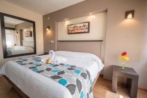 Letto o letti in una camera di HOTEL ECLIPSE TOLUCA