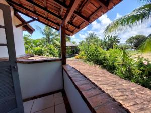 a view from the porch of a house at Espaço Circular in Itacaré