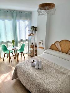 Postel nebo postele na pokoji v ubytování La Viajera