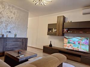 Televízia a/alebo spoločenská miestnosť v ubytovaní APARTMENT NEVERA