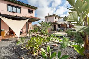 un jardín delante de una casa en Amadeus, en La Oliva
