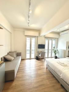 Postel nebo postele na pokoji v ubytování Voulis Best Global Home