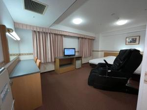 TV a/nebo společenská místnost v ubytování Hotel Alpha-One Marugame