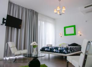 Istumisnurk majutusasutuses Max Luxury Suite - Servizio Spiaggia Inclusa