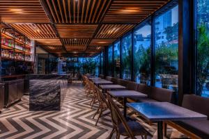 Χώρος καθιστικού στο Oz Hotel Cartagena