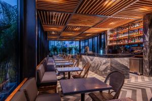 Χώρος καθιστικού στο Oz Hotel Cartagena