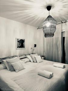 Posteľ alebo postele v izbe v ubytovaní Charming & cosy beach apartment