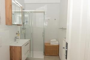 Koupelna v ubytování Bürgerhaus Martinecz