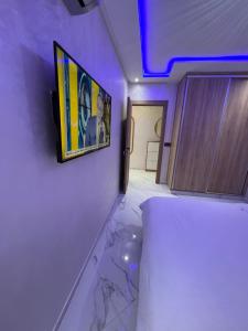 Een bed of bedden in een kamer bij Appartement Wow