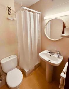 Kúpeľňa v ubytovaní Precioso apartamento con chimenea y vistas al mar