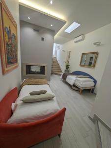 Postel nebo postele na pokoji v ubytování Golden Suite Apartments