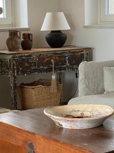 A seating area at Trullo Falco