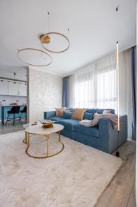 Istumisnurk majutusasutuses Arad Residence - DeLuxe Blue Apartment