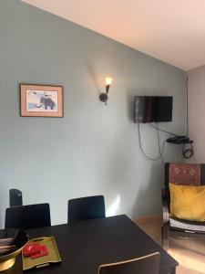 TV a/nebo společenská místnost v ubytování Comfortable Gite (3) in attractive Languedoc village