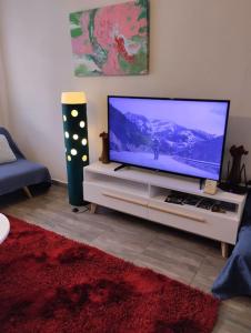 TV a/nebo společenská místnost v ubytování V&S Apartments