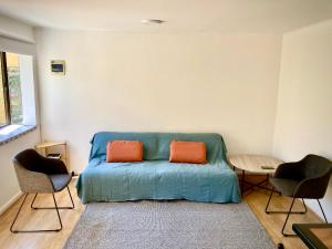 Ein Sitzbereich in der Unterkunft Urban Lodge Providencia
