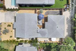 an overhead view of a house with a roof at Sabal Palm Vacation Homes in Lake Worth