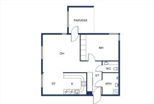 a floor plan of a house at Bright and spacious condo near subway with FREE parking in Espoo