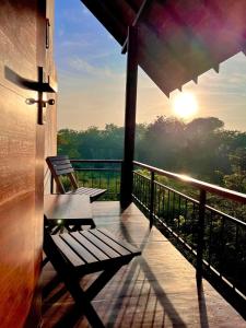 Balkón nebo terasa v ubytování Lolu Village Resort