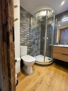 Ένα μπάνιο στο Appartement La Plagne 1800 +16 φωτογραφίες