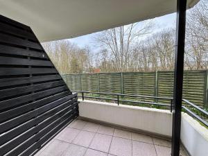 a view from the inside of a balcony at Appartementhaus Westphal Fehmarn in Fehmarn