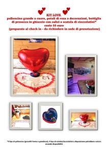 a collage of pictures of a red heart balloon at AL RANCH WELLNESS CADORE DOLOMITI APARTMENTS vicino Cortina e Misurina Tre Cime Lavaredo in Pieve di Cadore