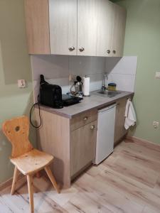 Kuchyňa alebo kuchynka v ubytovaní Apartamenty u drwala