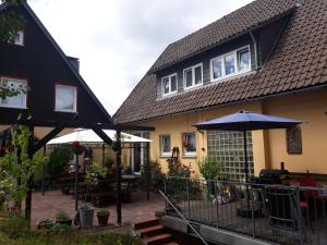 Das Gebäude in dem sich die Pension befindet