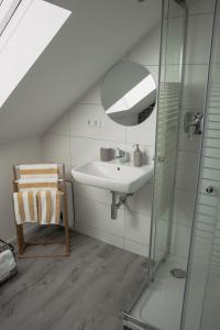Ένα μπάνιο στο Stilvolles Apartment